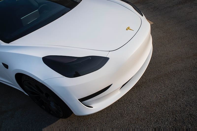 White Tesla